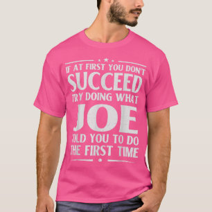 Joe Funny Birthday Joke Personlig Namn Manar Boy T Shirt