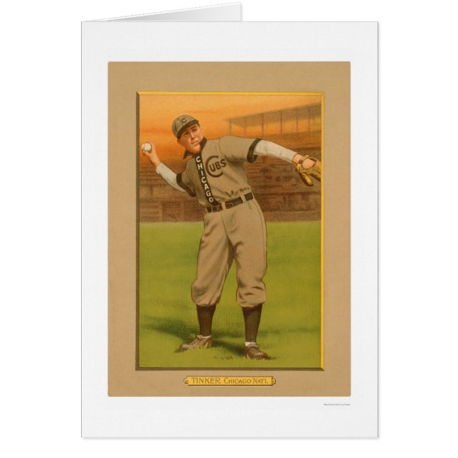 Joe grejar ungebaseball 1911 hälsningskort (Framsidan)
