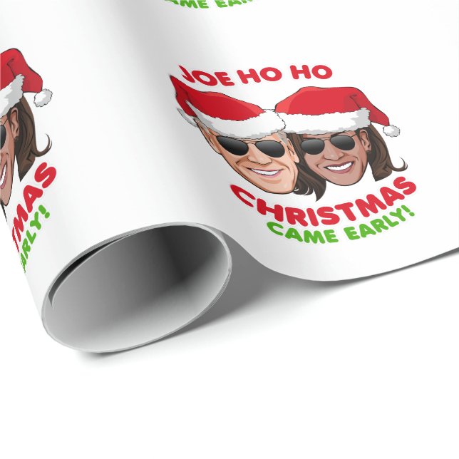 JOE HO HO - CHRISTMAS CAME TIDIGT PRESENTPAPPER (Rullad Hörn)