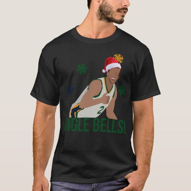 Joe Ingles 'Jingle Bells'- Utah Jazz T Shirt (Framsida)