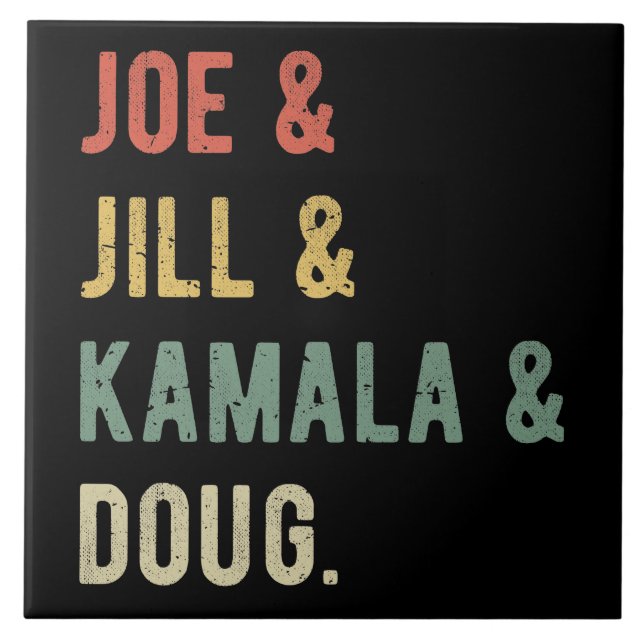 Joe & Jill & Kamala & Doug I Kakelplatta (Framsidan)