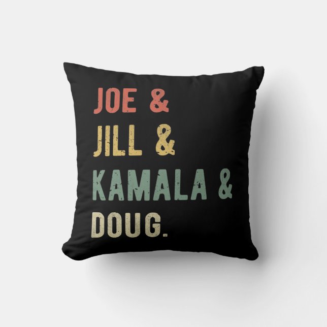 Joe & Jill & Kamala & Doug I Kudde (Framsida)