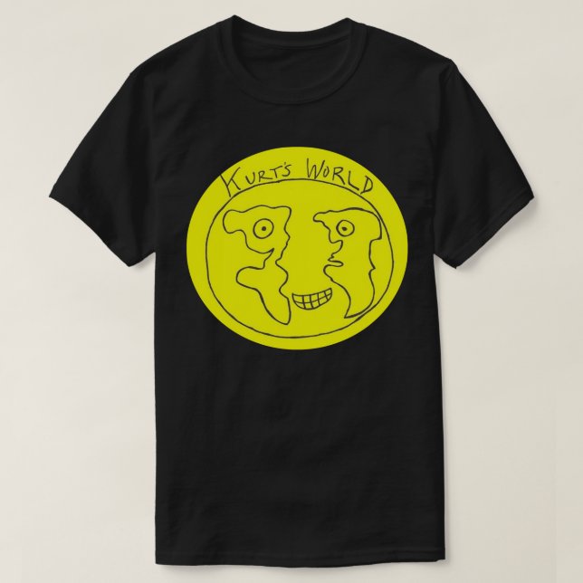 Joe Keery Spree Kurts World Logotyp Sticker T Shirt (Design framsida)