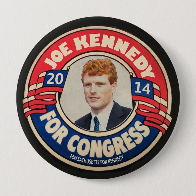 Joe Kennedy för kongressen 2014 Knapp (Framsida)