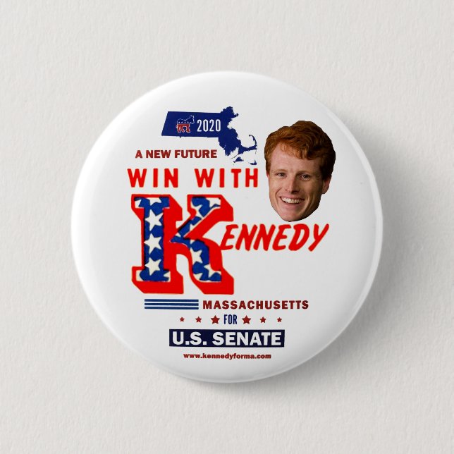 Joe Kennedy för U.S. Senate Massachusetts 2020 Knapp (Framsida)
