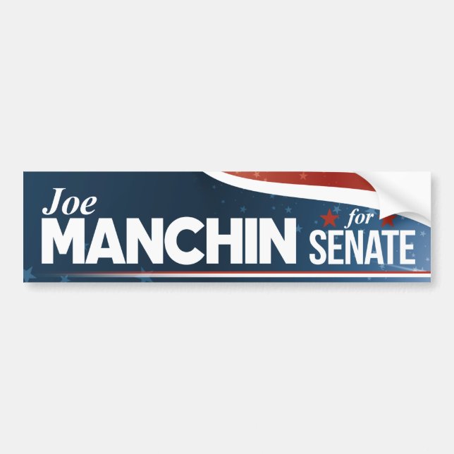 Joe Manchin för senat Bildekal (Framsidan)