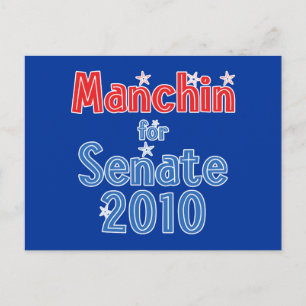 Joe Manchin för Senate 2010 Star Design Vykort