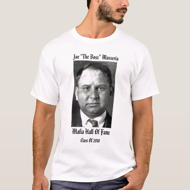 Joe "Masseria för chefen" maffia Hall av Tee Shirt (Framsida)