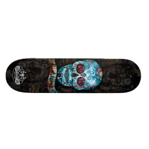 Joe Morris Art Skull Deck II Mini Skateboard Bräda 18,7 Cm