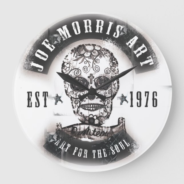 Joe Morris konst tar tid på Stor Klocka (Framsida)