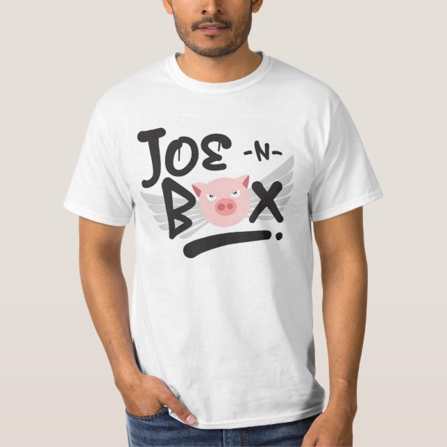 Joe-N-Boxas logotyputslagsplatsen T-shirt (Framsida)