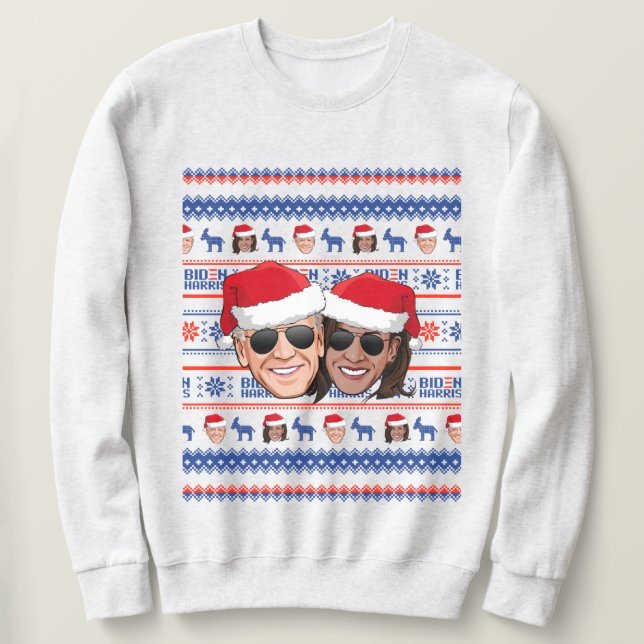 Joe och Kamala Aviator-jul Lång Ärmad Tröja (Design framsida)