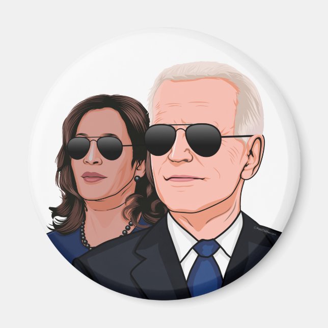 Joe och Kamala Aviators Magnet (Framsidan)