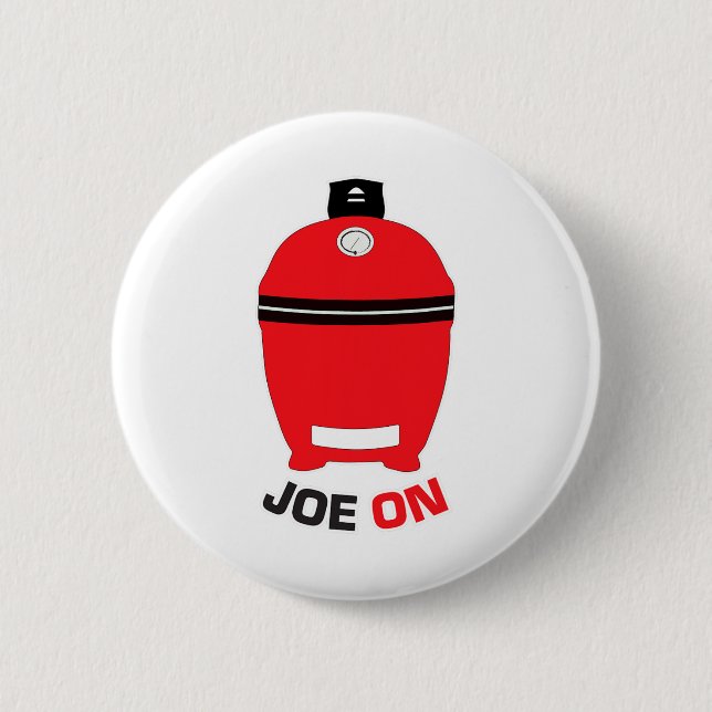 Joe on Red Bbq Grilling Low och Slow Kamado Charco Knapp (Framsida)