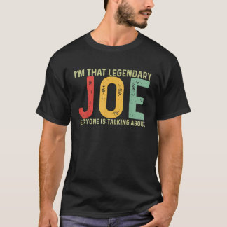 Joe Personal Namn First Namn Funny Joe Say Joe T Shirt