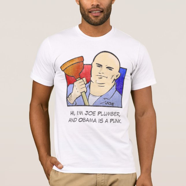 Joe rörmokare - John McCain för president Tee Shirt (Framsida)
