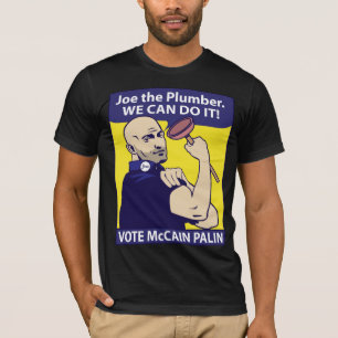 Joe rörmokaren, kan vi göra det T-tröja T-shirt