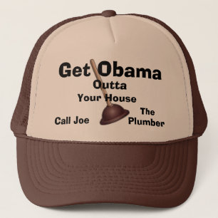 Joe rörmokaren Lock-Får Obama Outta. Truckerkeps