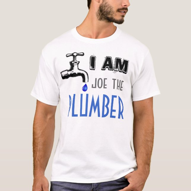 Joe rörmokareT-tröja T-shirt (Framsida)