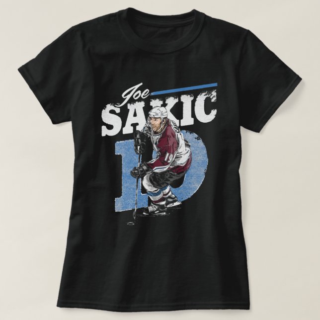 Joe Sakic Retro T Shirt (Design framsida)