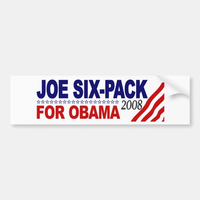Joe Sex-Packe för Obama 2008 Bildekal (Framsidan)