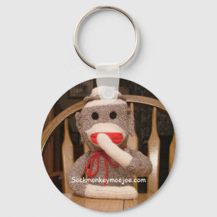 Joe sock monkey Keychain Nyckelring