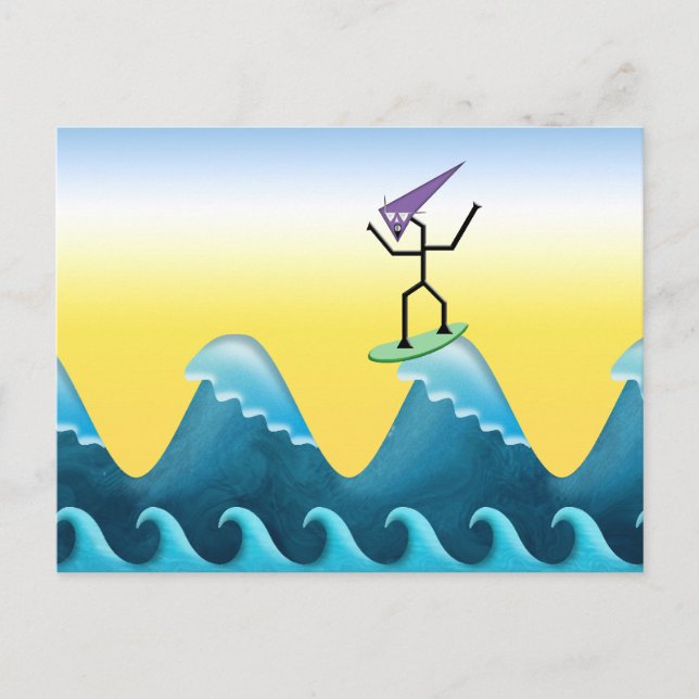 Joe Surfer Vykort (Framsida)