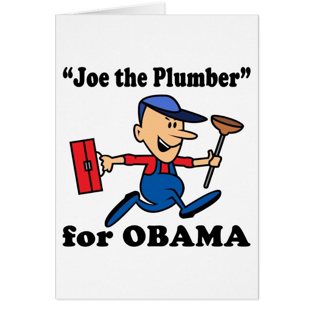 Joe the Plumber för Obama Hälsningskort (Framsidan)