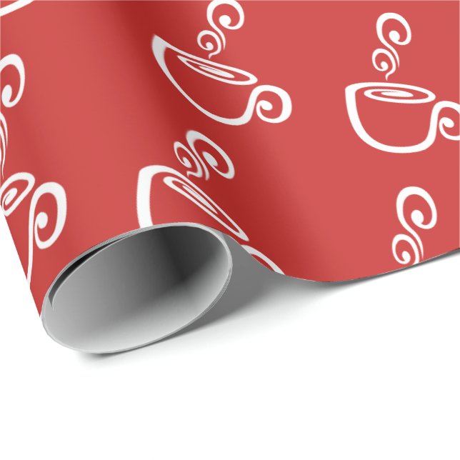 Joe Time Coffee Mugg Gift Wrapping Papper Presentpapper (Rullad Hörn)
