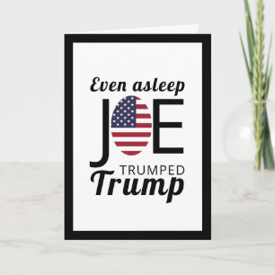 Joe Trumped Trump, amerikansk Flagga Kort