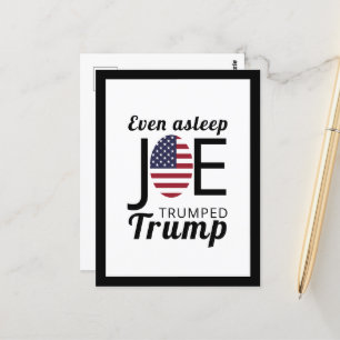 Joe Trumped Trump, amerikansk Flagga Vykort