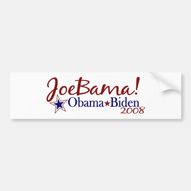 JoeBama (Obama Biden 2008) Bildekal (Framsidan)