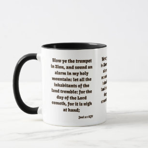 Joel 2:1 KJV Bible Verse Two-Tone Mugg