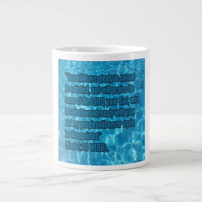 Joel 2:26 WEBU Mug Jumbo Mugg (Framsidan)