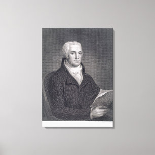 Joel Barlow (1754-1812) som inristas av Asherbrunt Canvastryck