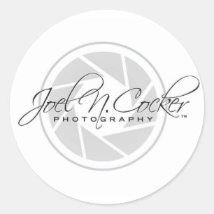Joel N. Cocker Photography Logotyp Runt Klistermärke