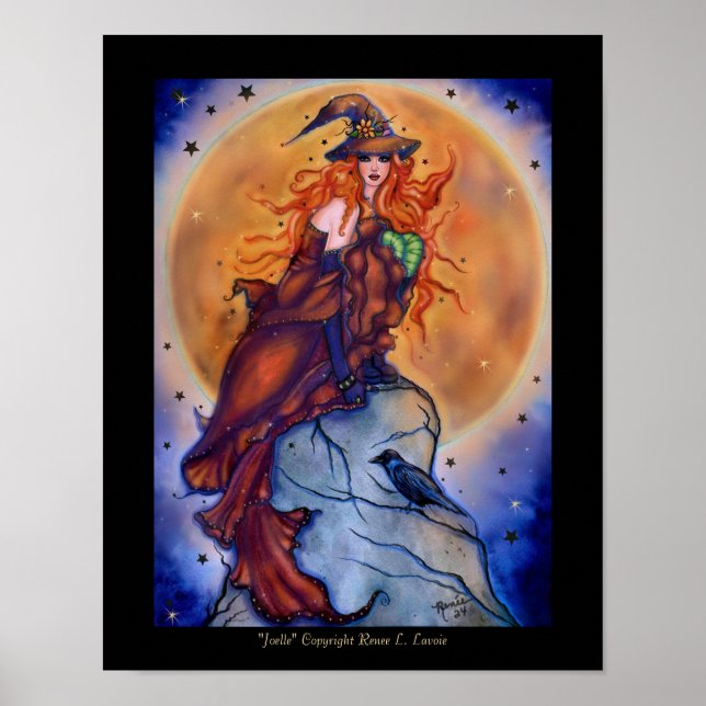 Joelle Halloween-pookyhäxkort av Renee Poster (Framsidan)