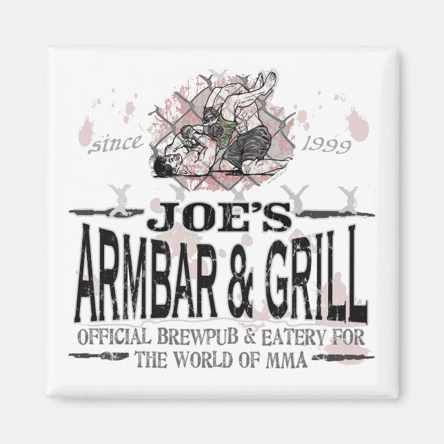 Joe's Armbar & Grill MMA Gear Magnet (Framsidan)