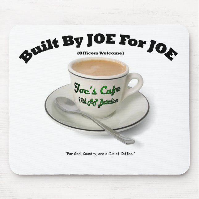 JOES Cafe Mousepad Musmatta (Framsidan)