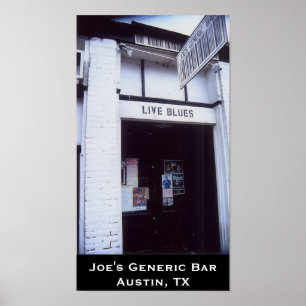 Joes generisk pubaffisch poster