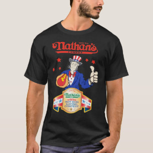 Joey Chestnut Nathans Hett Hund Eating Fjärde Jul T Shirt