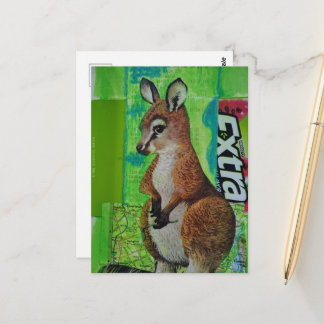 Joey i skrotjournal Blandteknik collage Vykort