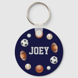 Joey World of Sports Nyckelring - Blue