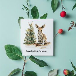 Joey's First jul, anpassningsbar Inbjudningar