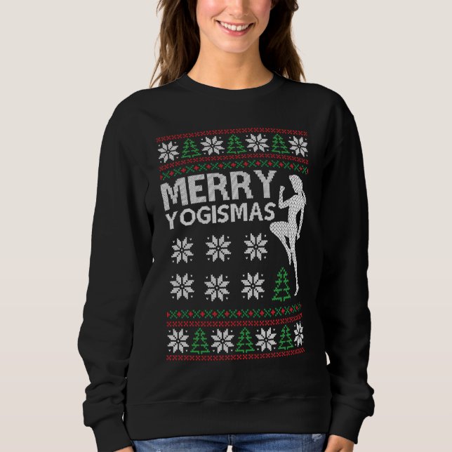 Joga jul Ugly Sweater T Shirt (Framsida)