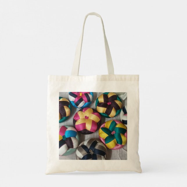 Jogakbo, Koreanska Mönster, PatchWork, Tote Bag Tygkasse (Baksida)