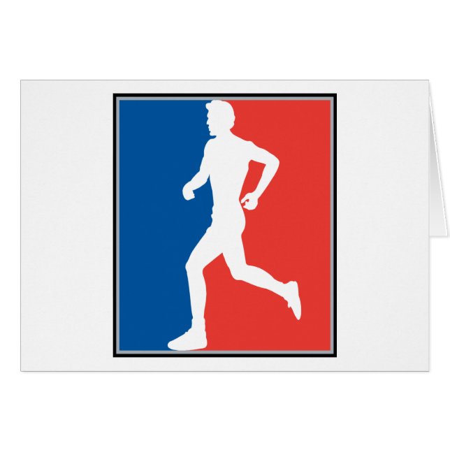 Jogga Hälsningskort (Framsidan Horizontal)