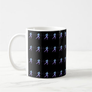 Jogga - Springer Silhouette med pulsslag Kaffemugg