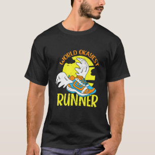 Joggande Joggare Springer Marathon 42 km 3 T Shirt