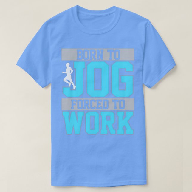 Joggande springer i springa vid maratongåva till i t shirt (Design framsida)